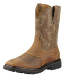 Ariat 10010134 Men's Sierra Wide Square Steel Toe Work Boots Size 10.5 EE, Aged Bark Brown