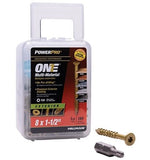 Hillman 116826 Power Pro One Bronze Multi-Material Screws #8 x 1-1/2", 164-Pack