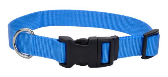 Retriever 06901 Q BLL26 Adjustable Nylon Dog Collar, Large, Blue Lagoon