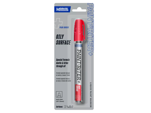 MARKAL 097072TS Fade Resistant Paint-Riter Plus Liquid Paint Marker, Red