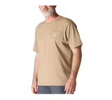 Carhartt K87 Men's Loose Fit Short-Sleeve Pocket T-Shirt, Desert, XL Tall