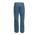 Blue Mountain FMB-1501 Men's Mid-Rise Denim 5-Pocket Jeans, Medium Wash, S38x32