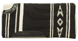 Weaver Equine 35-1664-P2 Fleece Lined Cut Back Saddle Pad, Black/Gray