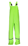 Blue Mountain Unisex Polyester Hi Vis Green Rainsuit Jacket and Bib Set, Large