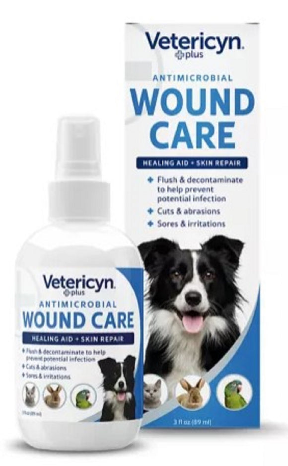 Vetericyn 1007 Plus Antimicrobial Wound Care Spray for Dogs and Cats