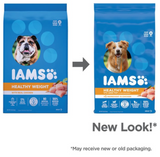 Iams 10226744 Adult Healthy Weight Dry Dog Food with Real Chicken, 15 lbs.