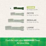 Greenies Original 10229569 Dental Care Oral Chews Teenie Dog Treats, Pack of 130