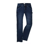 Ridgecut YLB-4048 Women's Slim Fit Mid-Rise Flex Work Jeans, Dark Wash, Size 14