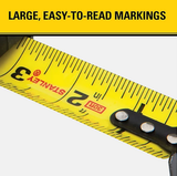 Stanley 837361 Nylon-Coated Blade Nonslip Grip Tape Measure 1-1/16 in. x 30 ft