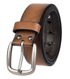 Dickies 11DI02X001 Men's Synthetic Leather Casual Logo Patch Belt, Tan, Size 2XL