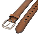 Dickies 11DI02X001 Men's Synthetic Leather Casual Logo Patch Belt, Tan, Size 2XL