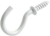 Hillman 122322 - Cd 1 1/4 White Cup Hook 2pk, 122322