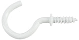 Hillman 122322 - Cd 1 1/4 White Cup Hook 2pk, 122322