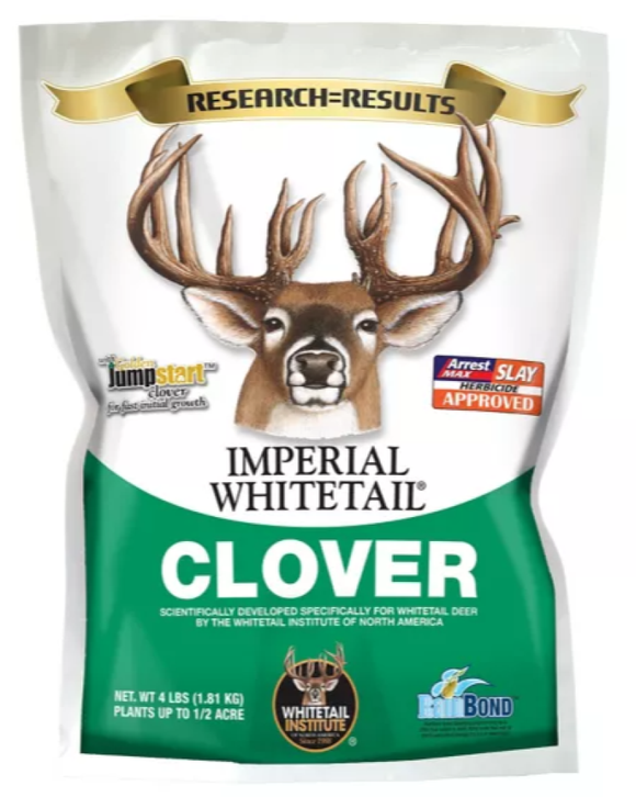 Whitetail Institute IMP4 Imperial Clover Food Plot Seed, Covers 1/2 Acre