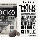 Molk Protein Powder with Probiotics & Digestive Enzymes- Cookies&Cream (31 Serv)