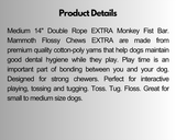 Mammoth 25222F - Double Rope EXTRA Monkey Fist Bar Dog Toy