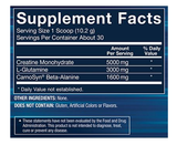 Creatine + Glutamine w/ Beta-Alanine Powder - Unflavored (10.8 oz./30 Servings)