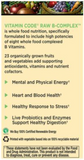 Vitamin Code Raw B-Complex "High Potency Whole Food Formula (120 Vegan Capsules)