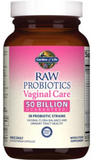 Raw Probiotics Vaginal Care " 50 Billion CFUs (30 Vegetarian Capsules)