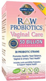 Raw Probiotics Vaginal Care " 50 Billion CFUs (30 Vegetarian Capsules)