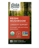 Organic Reishi Mushroom for Longevity Support (40 Capsules)