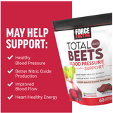 Total Beets Chews " Blood Pressure Support " Acai Berry (60 Soft Chews)