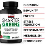 Smarter Greens - Superfood Tablets for Digestion, Energy & Stress (90 Tablets)