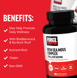 Irish Sea Moss Complex - 2,100mg with Bladderwrack & Burdock Root (90 Capsules)