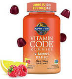 Vitamin Code D3 & K2 Gummies - 100mcg as MK-7 - Raspberry Lemon (45 Gummies)