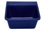 Fortiflex 1306614 5 qt. SF-6 Small Over-The-Fence Livestock Feeder,Sapphire Blue