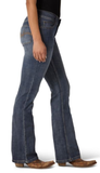 Wrangler 09MWZAH - Classic Fit Mid-Rise Premium Mae Patch Jeans, AH Wash, 3x32