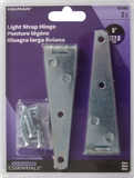 Hardware Essentials 851665 Cd-Light Strap Hingee 5In Zinc, 851665