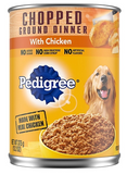 Pedigree 10228260 - Chopped Ground Dinner Loaf Pate Chicken, 1 Can, 13.2 oz.