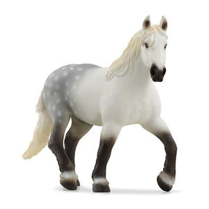 Schleich 13971 Educational Realistic Percheron Mare Farm Horse Toy White