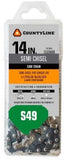 CountyLine 14352TSC Chainsaw Chain Link 52 Semi Chisel Steel 14 Inch