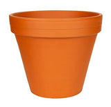 Border Concepts 800110 Frost-Resistant Terra Cotta Red Planter Pot, 6 in.