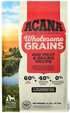 Acana F1B202032K10200 - Wholesome Grains Red Meat Dry Dog Food, 22.5 lb.