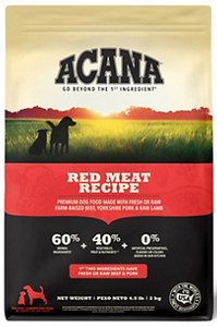 Acana F1B201132K02000 - Red Meat Dog Food, 4.5 lb.