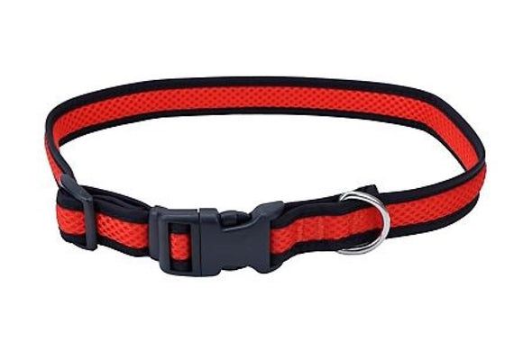 Retriever 15672 Q BLL14 Adjustable Mesh Dog Collar, Red, 26 in.