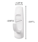 Command 17003ES General Purpose Large Utility Hook White, Up to 5 lbs.