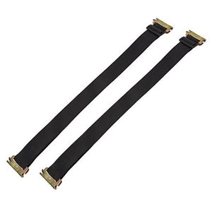 CargoSmart 1716 28-48" Adjustable Track Bungee-X Straps, Black, 2-Pack