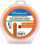 Shakespeare 17254 Universal Geared Trimmer Line 0.095 Inch x 125ft Nylon Orange
