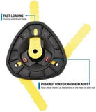 Shakespeare 17256 Push-N-Load Replacement Trimmer Blades Nylon Yellow
