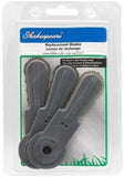 Shakespeare 17258 Brush Cutter Replacement Trimmer Blades Plastic Gray
