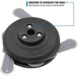 Shakespeare 17258 Brush Cutter Replacement Trimmer Blades Plastic Gray
