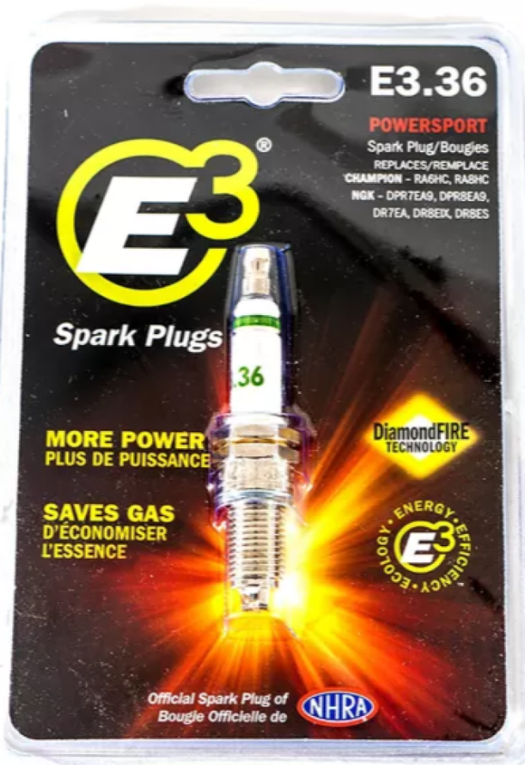 E3 E3.36 - 12 mm Spark Plug for V-Twin Motorcycle Engines