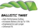 Shakespeare 17466 Ballistic Twist Trimmer Line 0.095 Inch x 230 ft Nylon Green