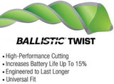 Shakespeare 17469 Ballistic Twist Trimmer Line 0.155 Inch x 90ft Nylon Green