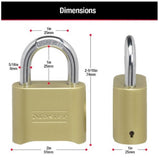 Master Lock 175D Set-Your-Own-Combination Padlocks 5/16 in. Diameter Shackle