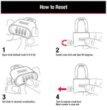 Master Lock 175D Set-Your-Own-Combination Padlocks 5/16 in. Diameter Shackle